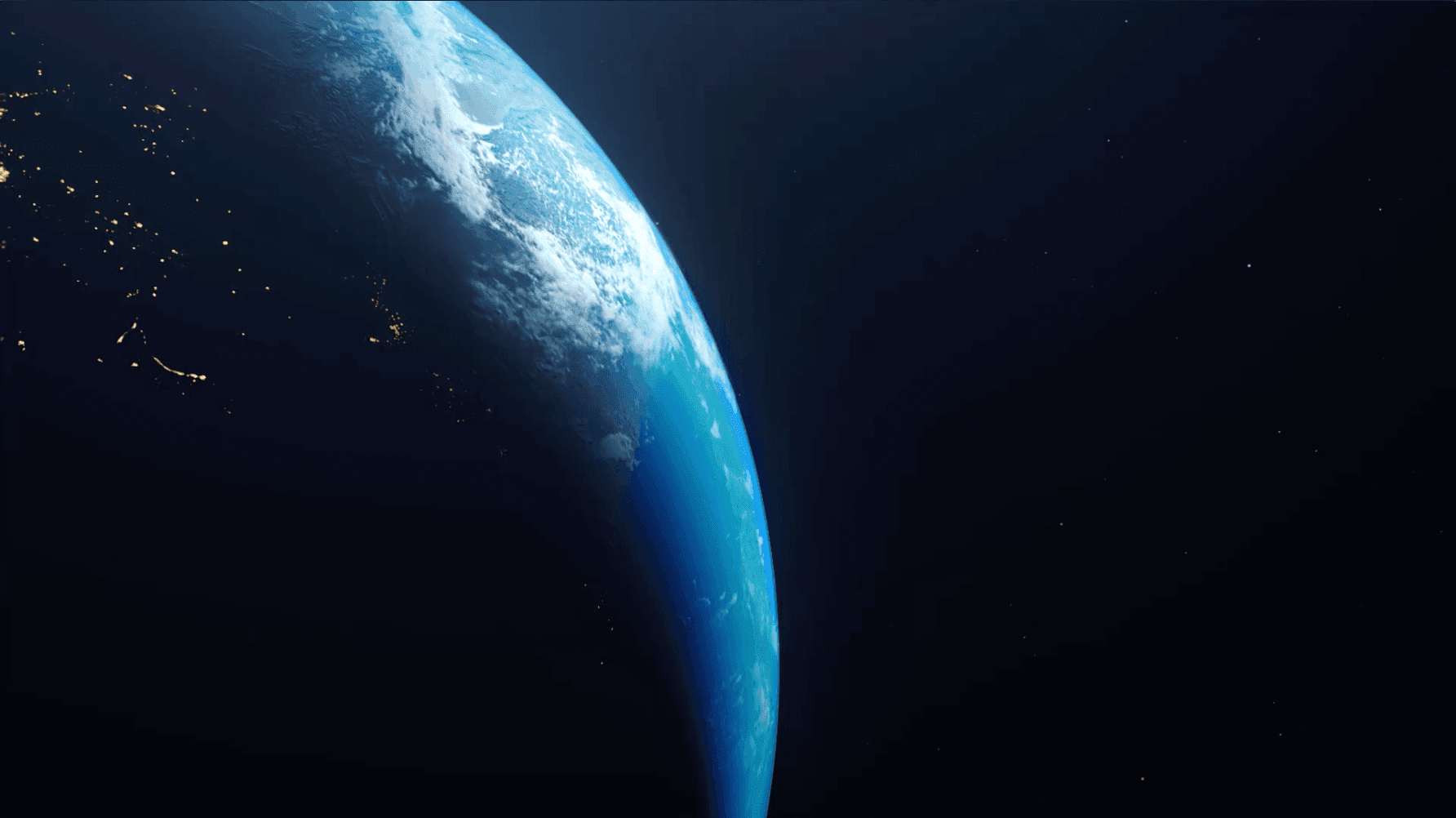 Intro background image - Rotating earth